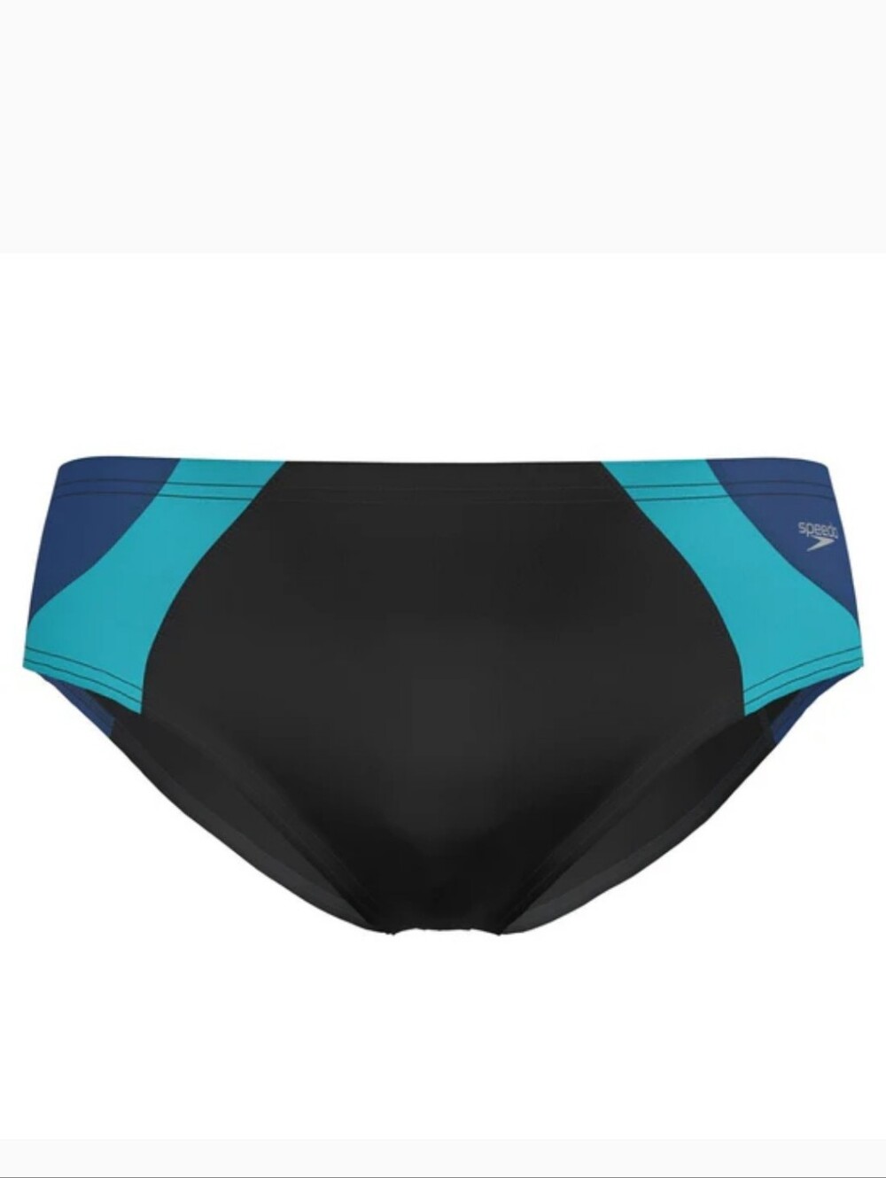 Speedo Mens Size 34 Vibe Anthracite Swim Brief Cabana Boy Eco Endurance Recycle
